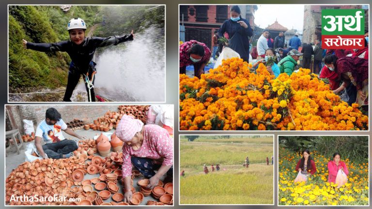 देश बोल्ने फोटो कथा : माटोका भाँडा बनाउन व्यस्त भक्तपुरका प्रजापति, तिहारका लागि फूल खरिद गर्दै फुङलिङवासी