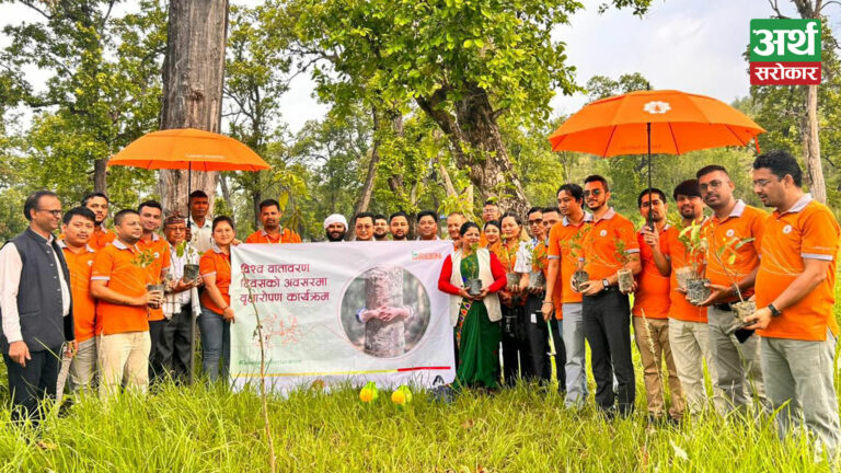 लक्ष्मी सनराइज बैंकले ६ हजार रूख रोपेर मनायो विश्व वातावरण दिवस