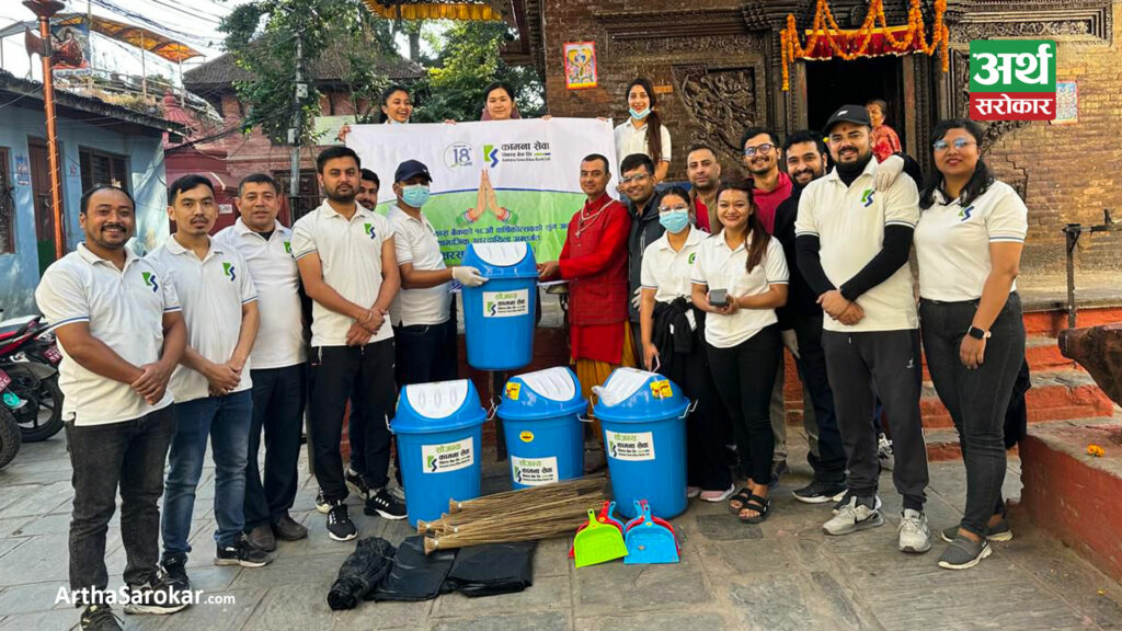 कामना सेवा विकास बैंकद्वारा मठ मन्दिर सरसफाई कार्यक्रम सम्पन्न