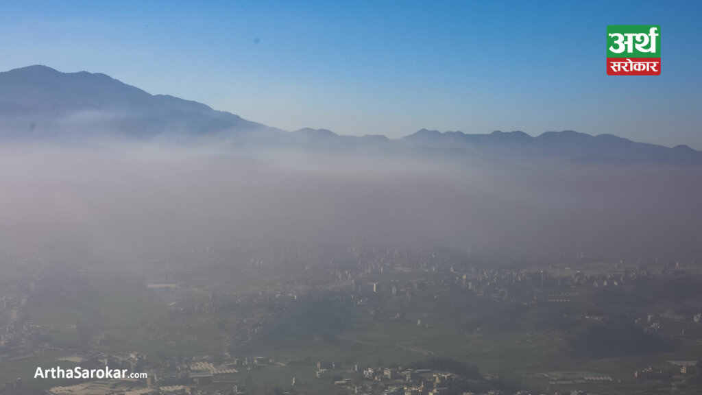 काठमाडौँ उपत्यकामा वायु प्रदुषण बढ्यो (तस्विरहरू)